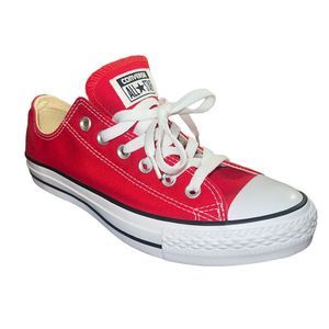 NWT Converse All Star Ox Red and White Low Top Lace Up Sneakers